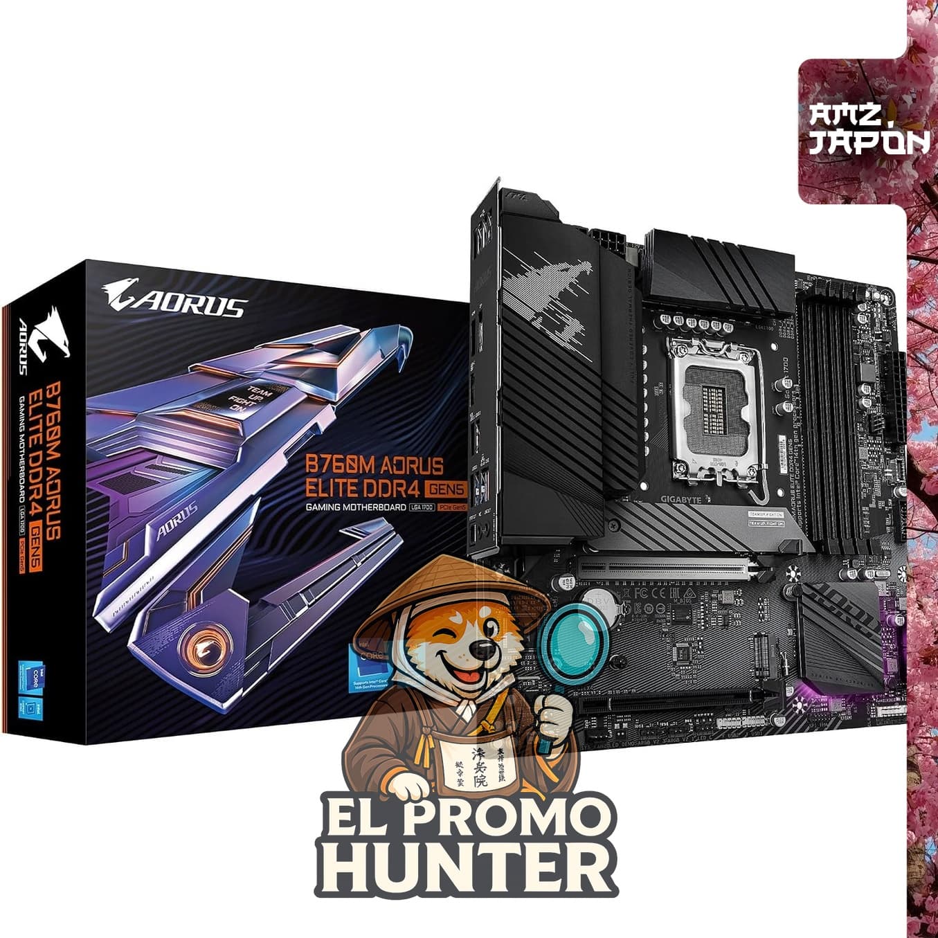 GIGABYTE B760M AORUS ELITE DDR4 GEN5 Placa Base Micro-ATX con soporte para DDR4 y tecnología GEN5.