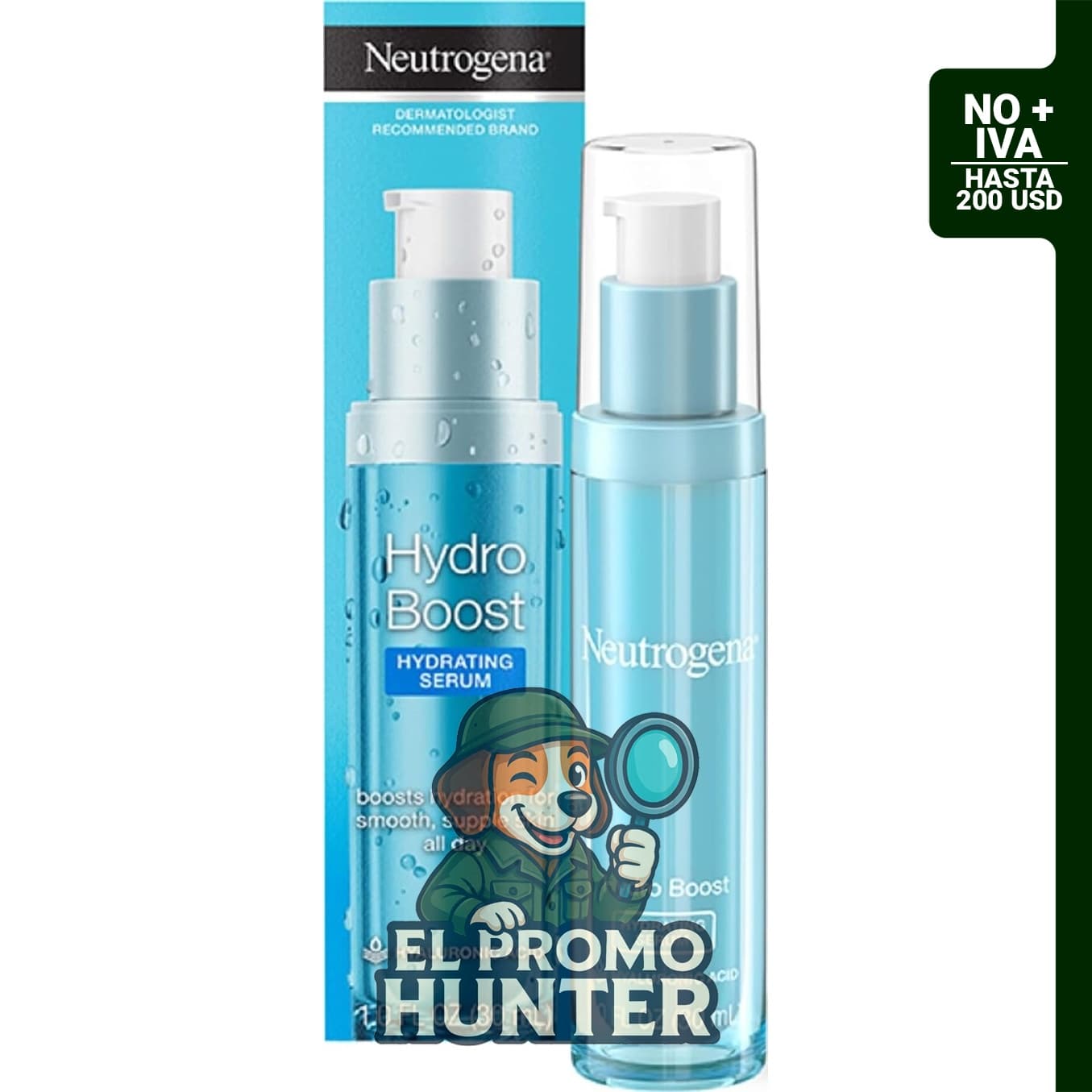 Neutrogena Hydro Boost Suero Hidratante con Ácido Hialurónico, 30 ml