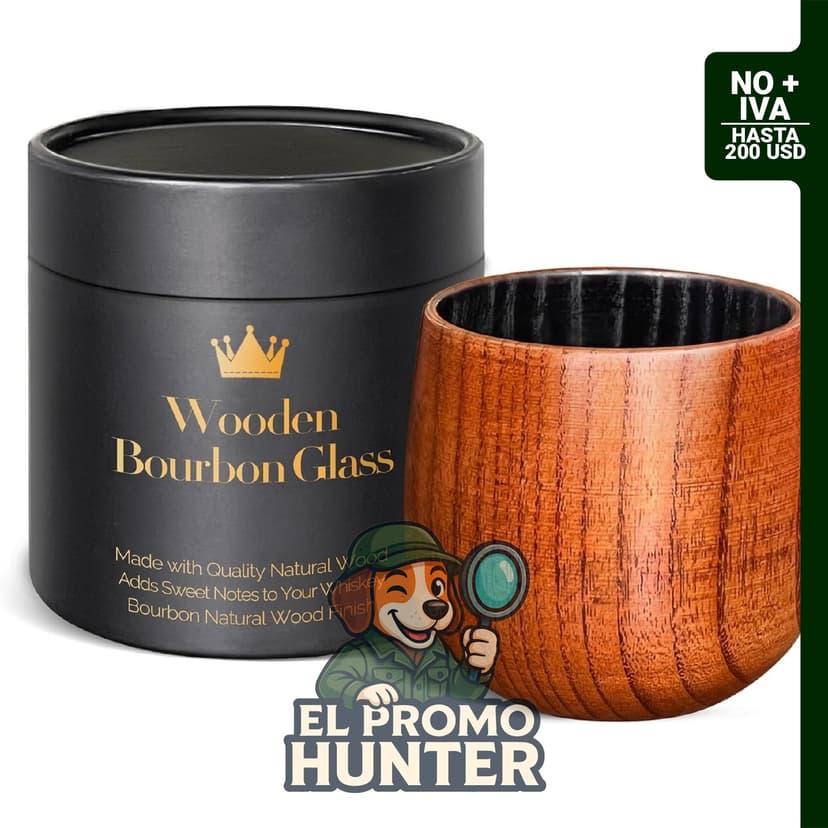 Vaso Old Fashioned de madera carbonizada de 10 oz para bourbon y whiskey.
