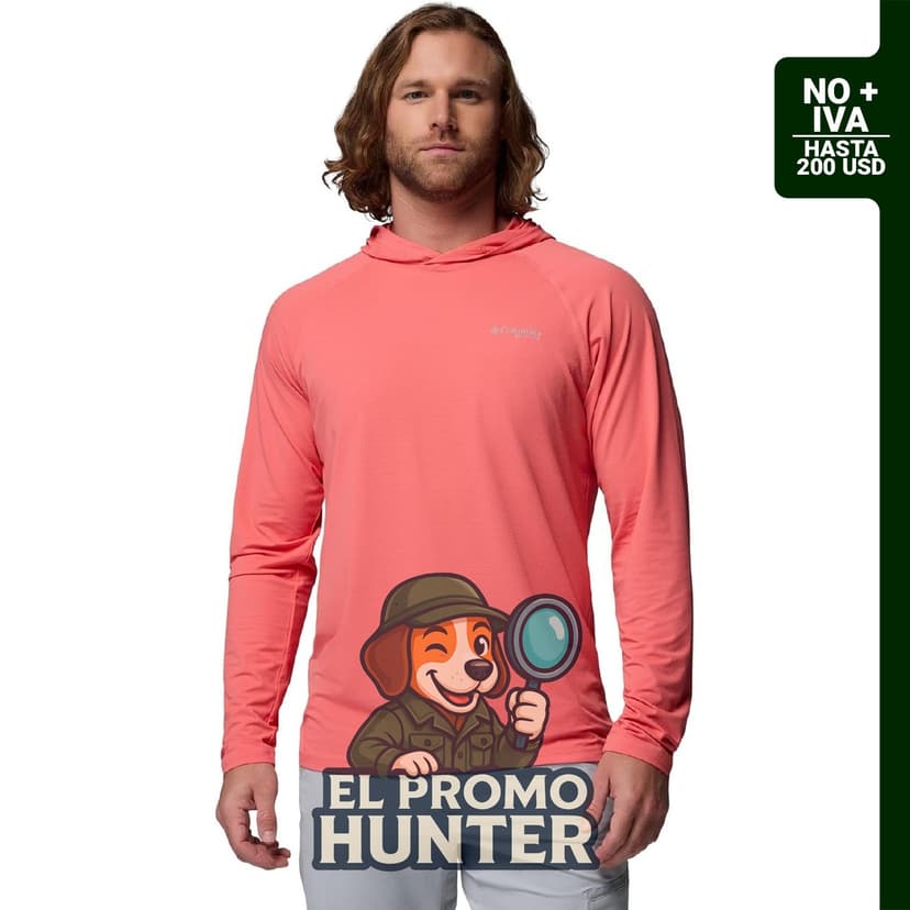Columbia Sudadera con capucha Pfg Solar Stream II para hombre, prenda de vestir para hombre.