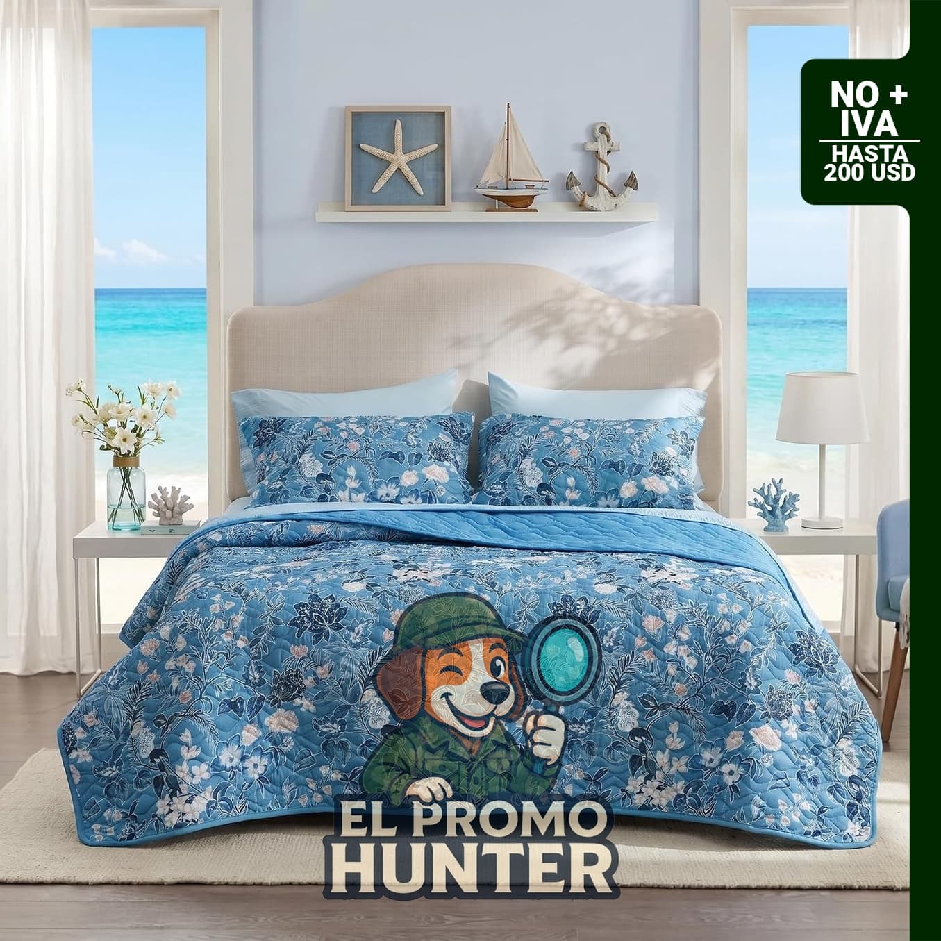 Bedsure Colcha floral reversible tamaño Queen, 90 x 96 pulgadas, apta para mascotas y lavable a máquina.