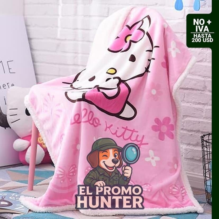 Manta de franela polar Curotunk, 40 x 55 pulgadas, estampado de dibujos animados, adecuada para sofá y cama.