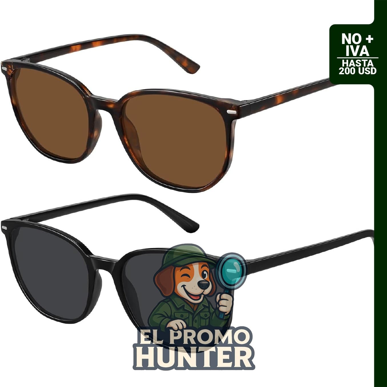 Gafas de sol polarizadas retro para mujeres y hombres.