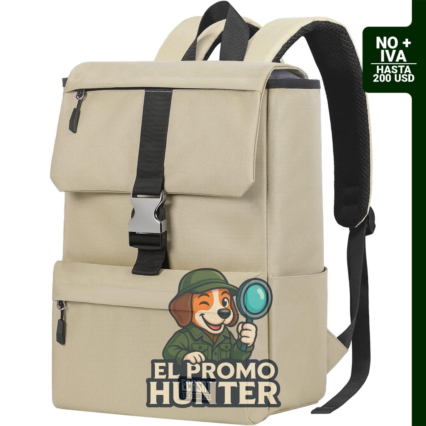 Mochila ECHSRT resistente al agua para laptop y tablet de 15.6 pulgadas.