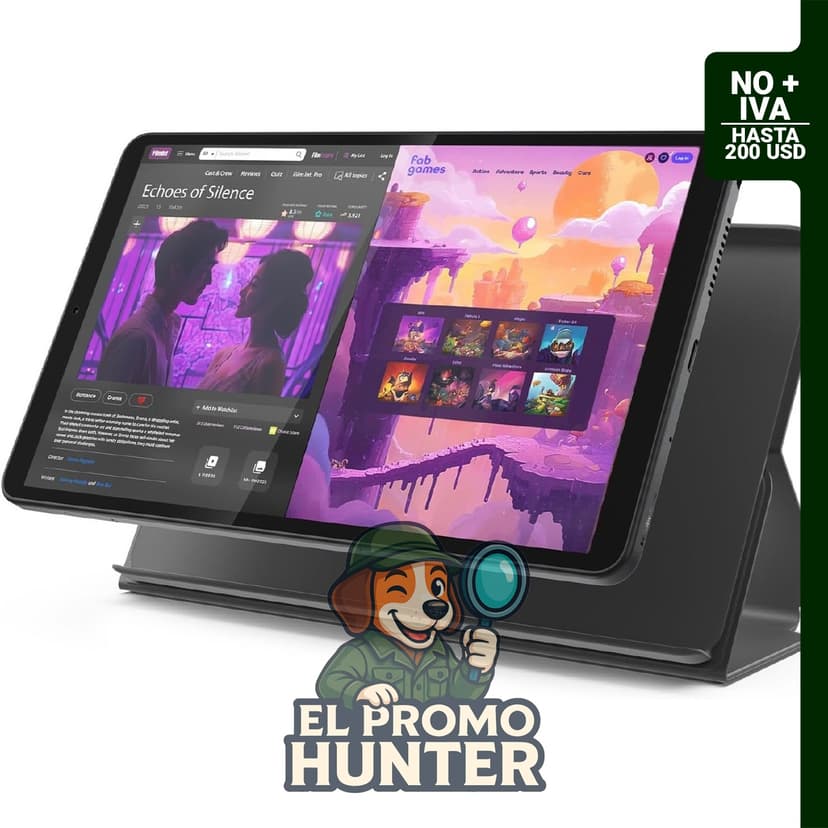 Lenovo Tab One - Tableta con pantalla HD de 8.7", 4 GB de RAM y 64 GB de almacenamiento.