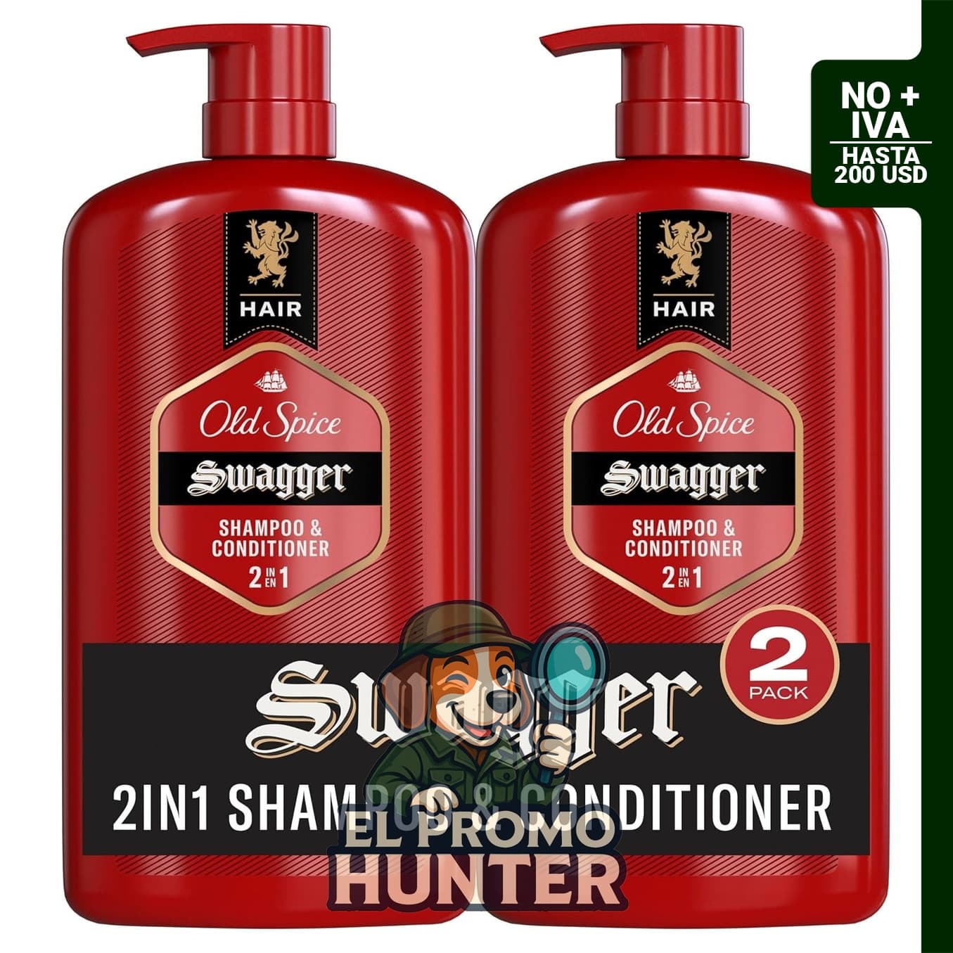 Old Spice Champú y Acondicionador 2 en 1 para hombre, aroma a madera de cedro y lima, 29.2 fl oz (864 ml) cada uno.