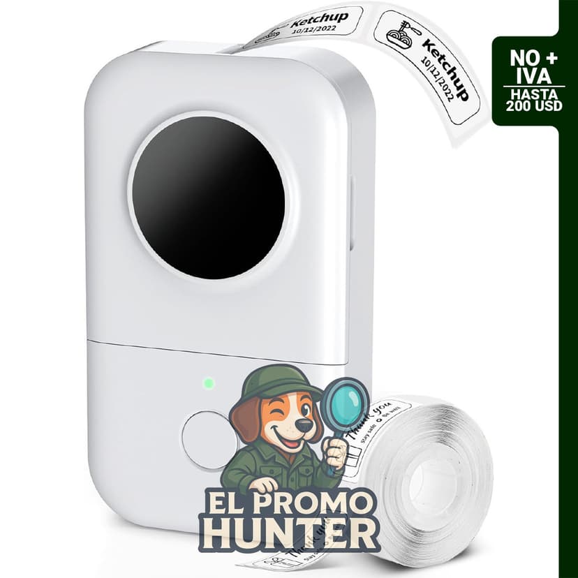 Phomemo D30, etiquetadora inalámbrica Bluetooth de bolsillo, compatible con iPhone y Android.