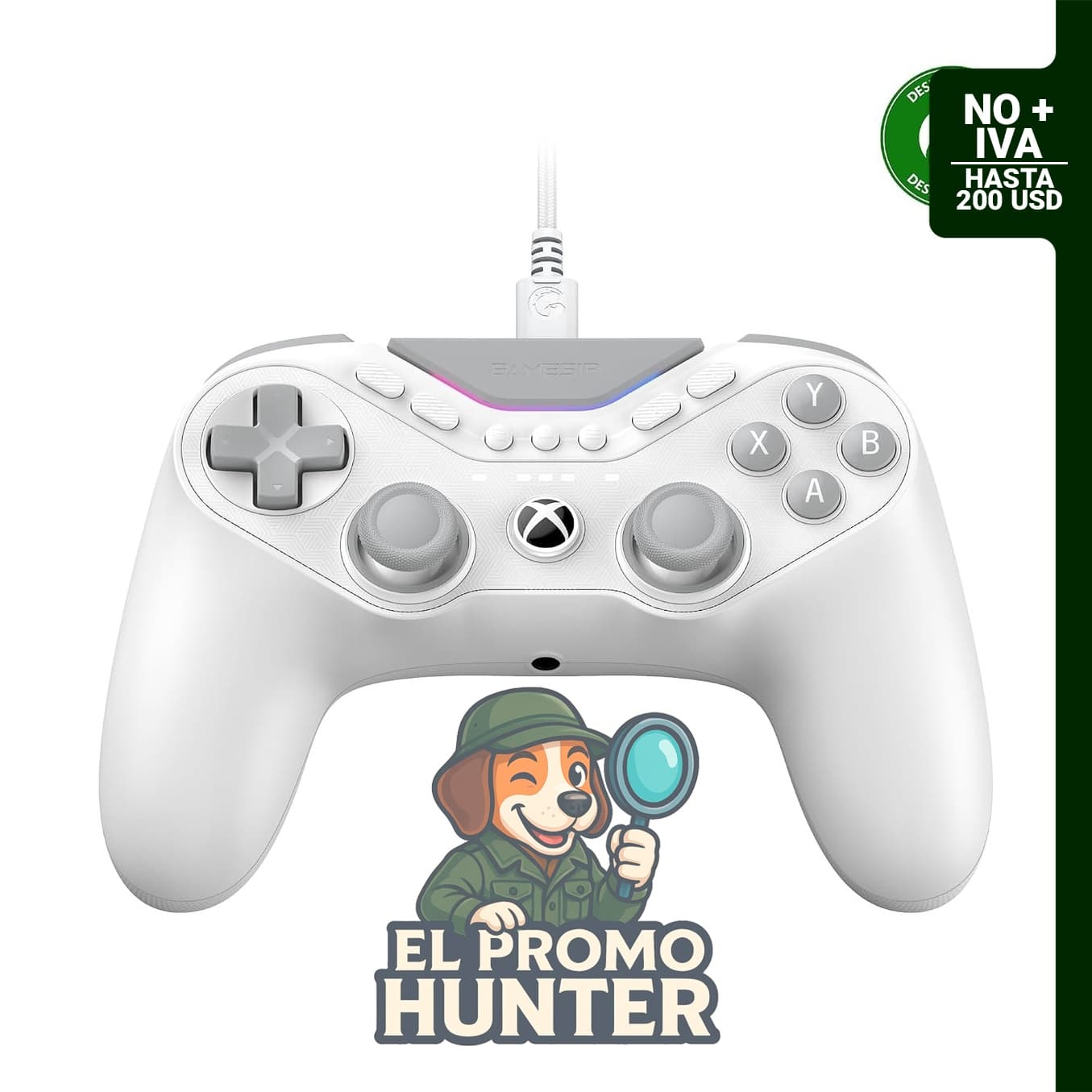 GameSir Tarantula Pro Controlador con Cable para Xbox/PC/Steam, con 1000Hz de tasa de sondeo en PC y 9 botones programables.