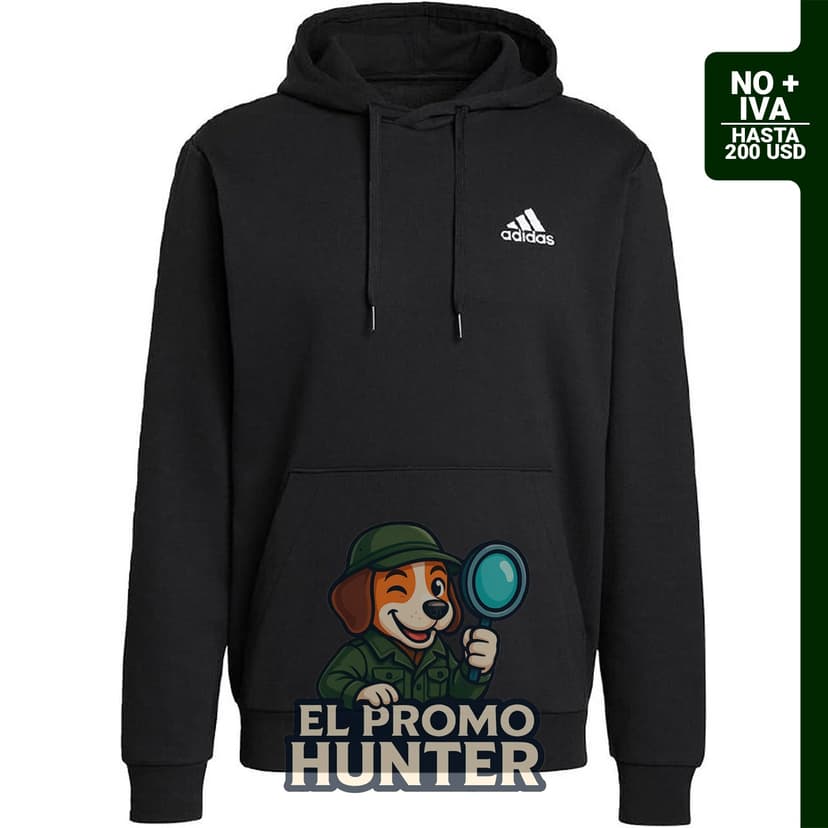 adidas Sudadera con capucha Essentials de forro polar para hombre