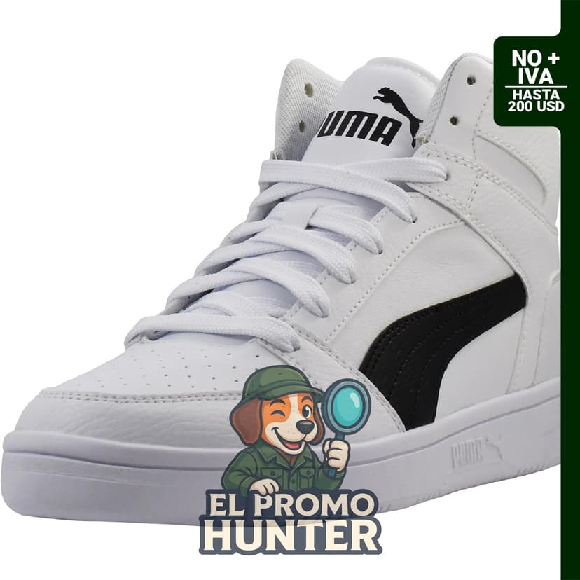 PUMA Hombres Rebound Layup Rcl High Sneakers, color negro y azul.