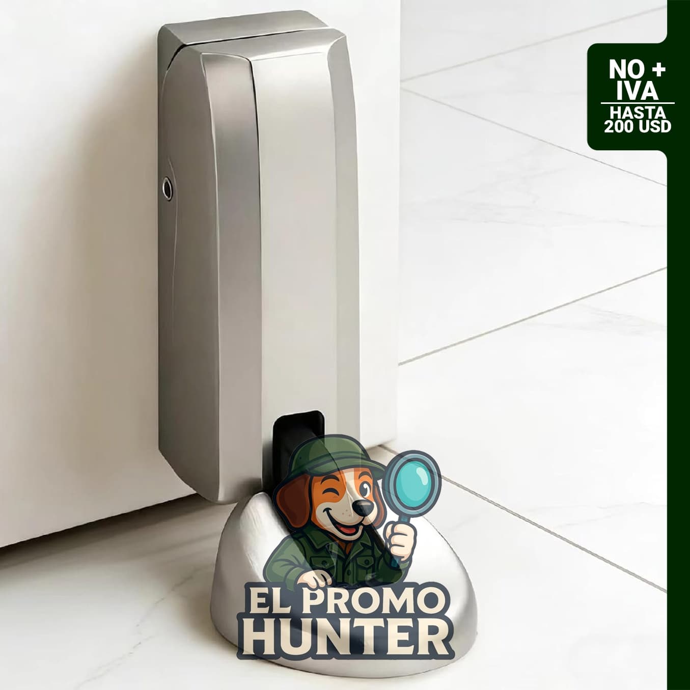 Tope de puerta hidráulico UBVIF para montaje en el suelo, con cierre suave y soporte resistente.