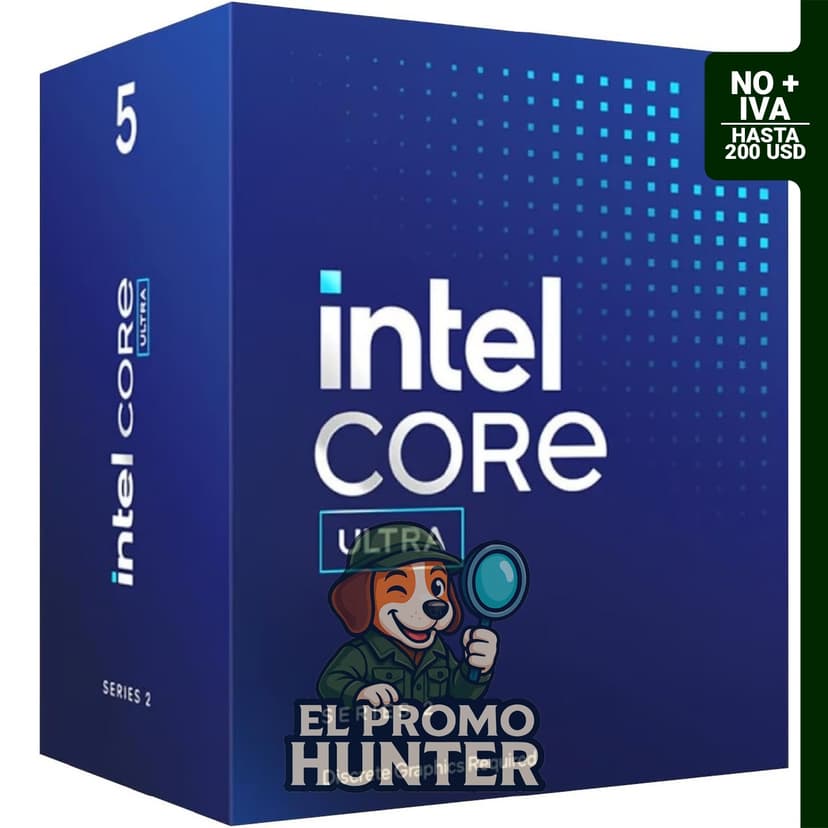Procesador de Escritorio Intel® Core™ Ultra 5 225F, 10 núcleos (6 núcleos P + 4 núcleos E), hasta 4.9 GHz