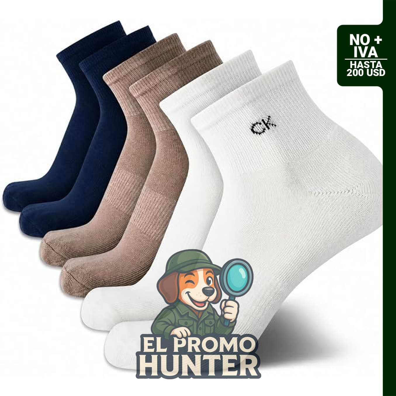 Calvin Klein Calcetines deportivos para hombre, paquete de 6 calcetines acolchados.