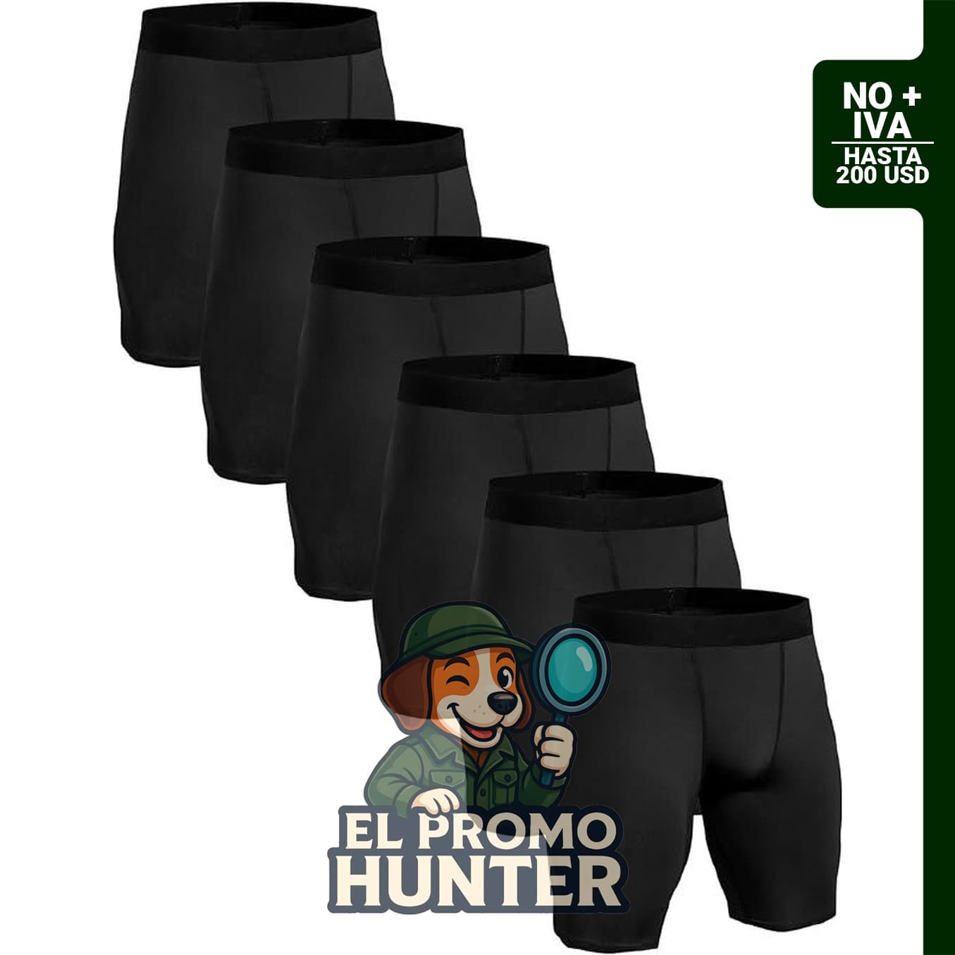 HovSiyla Pantalones cortos de compresión para hombre, fabricados en elastano, adecuados para entrenamiento y correr.