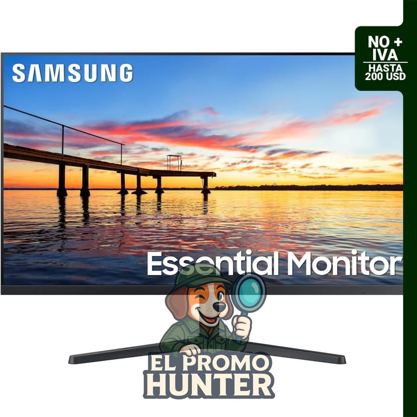 Monitor Samsung LS32B304NWNXGO de 32" (81 cm) con tasa de refresco de 75Hz y pantalla sin bordes.