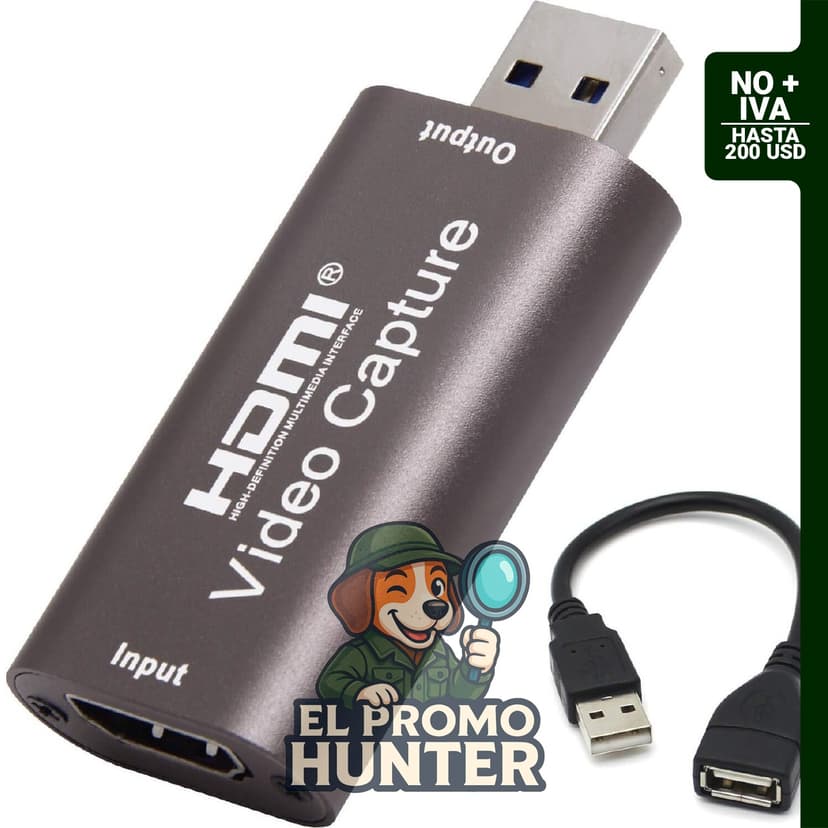 BlueAVS 4K Tarjeta de captura HDMI a USB, 1080P @60Hz, para transmisión en vivo y grabación.