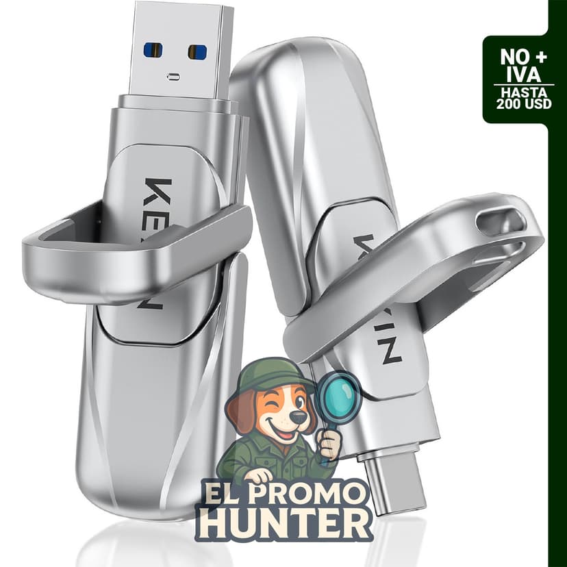 KEXIN Unidad de estado sólido tipo C de 128 GB, USB 3.2 Gen 1, compatible con dispositivos USB A y C.