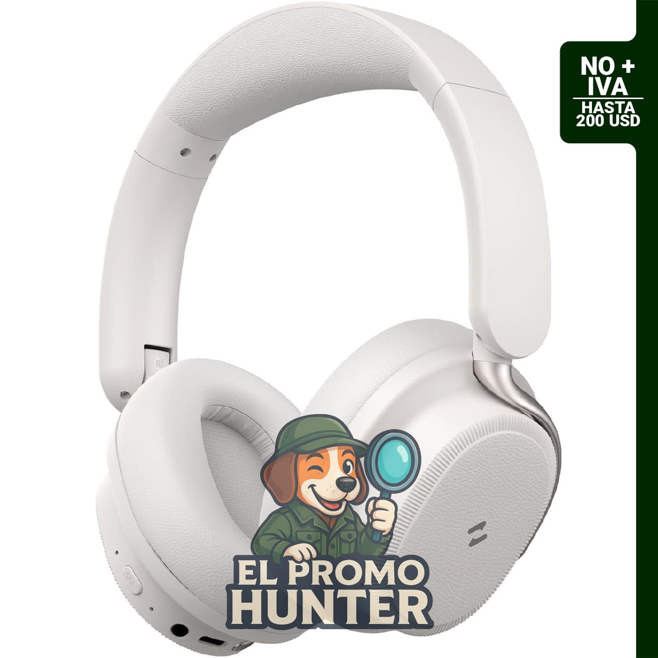 Havit Auriculares inalámbricos Bluetooth con cancelación de ruido, plegables y tiempo de reproducción de 132 horas.