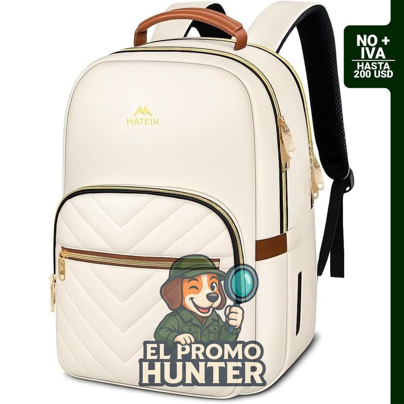 MATEIN Mochila escolar ligera para laptop de 15.6 pulgadas.