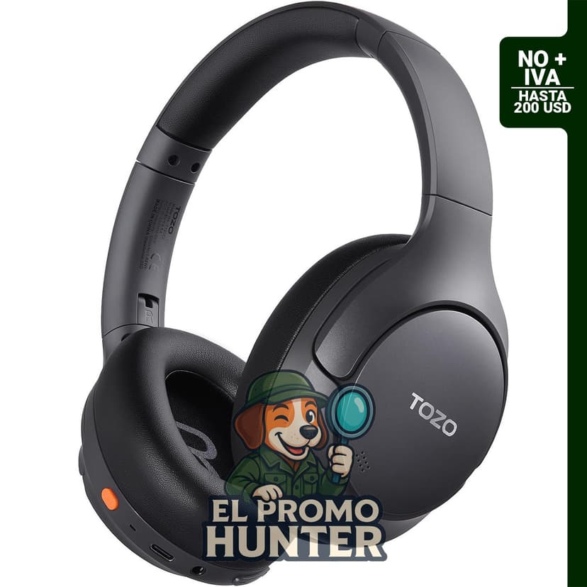 TOZO HT3 Auriculares inalámbricos híbridos con cancelación de ruido, 90 horas de duración.