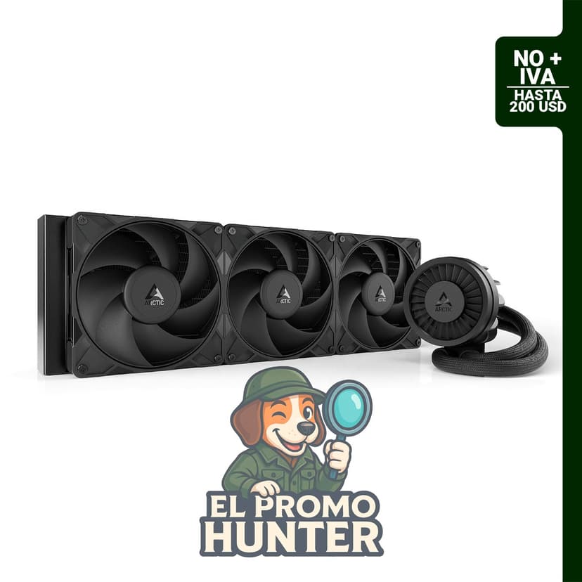 ARCTIC Liquid Freezer III Pro 420, enfriador de CPU AIO con refrigeración por agua, 3 ventiladores de 140 mm.