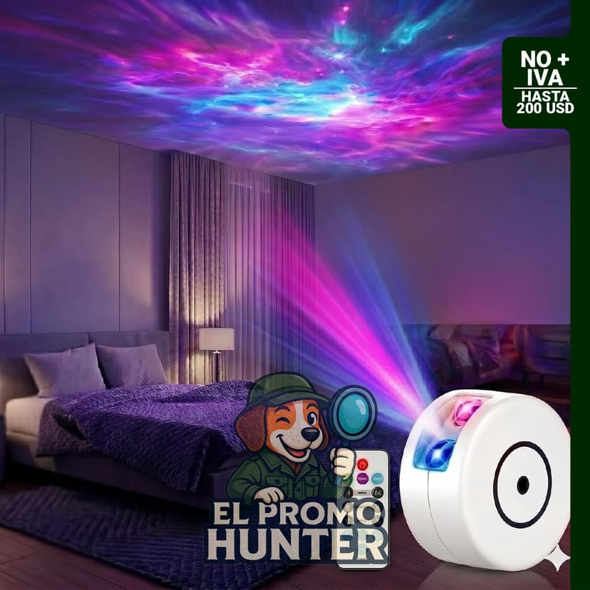 Proyector Galaxy Pedica, luz nocturna con control remoto y temporizador para decoración de habitaciones.