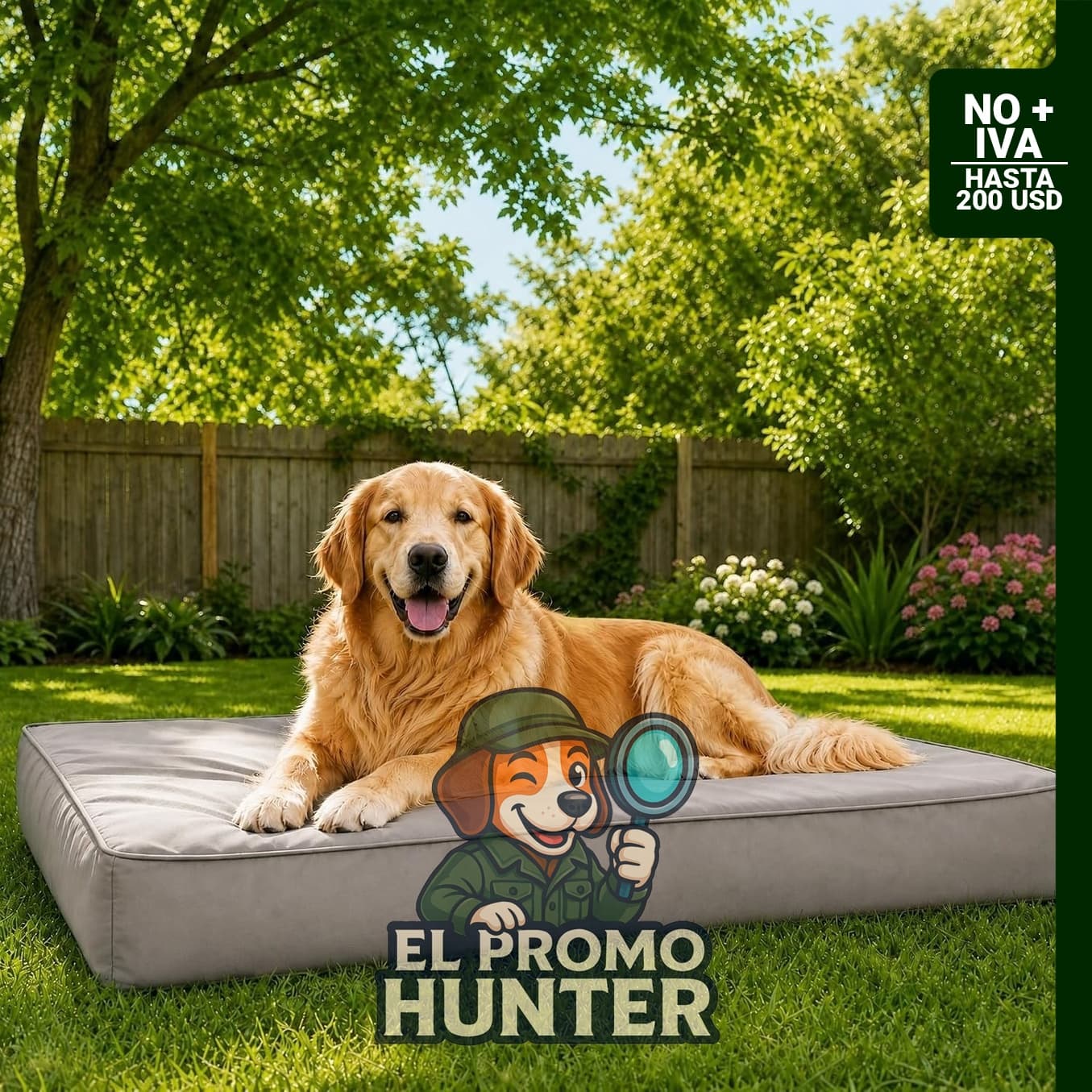 WNPETHOME Cama para perros impermeable, grande, para uso en interiores y exteriores, con funda extraíble lavable.