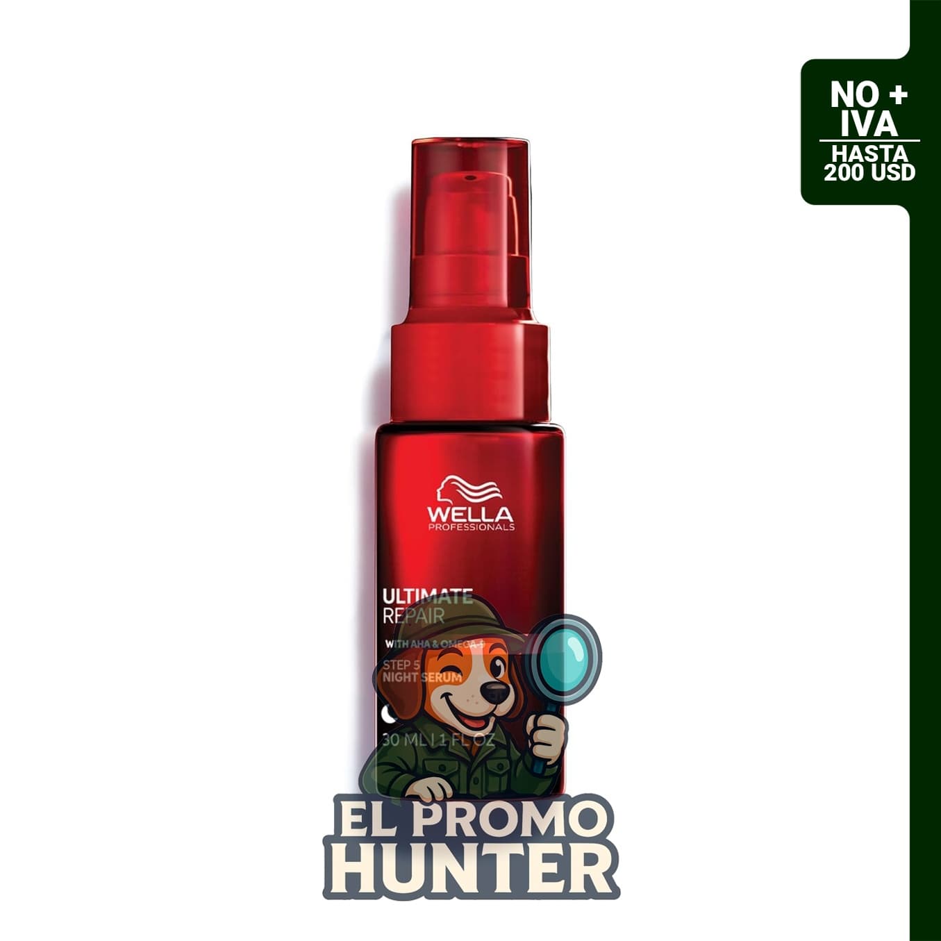 Wella Professionals ULTIMATE REPAIR Night Serum, tratamiento nocturno sin enjuague para el cabello.