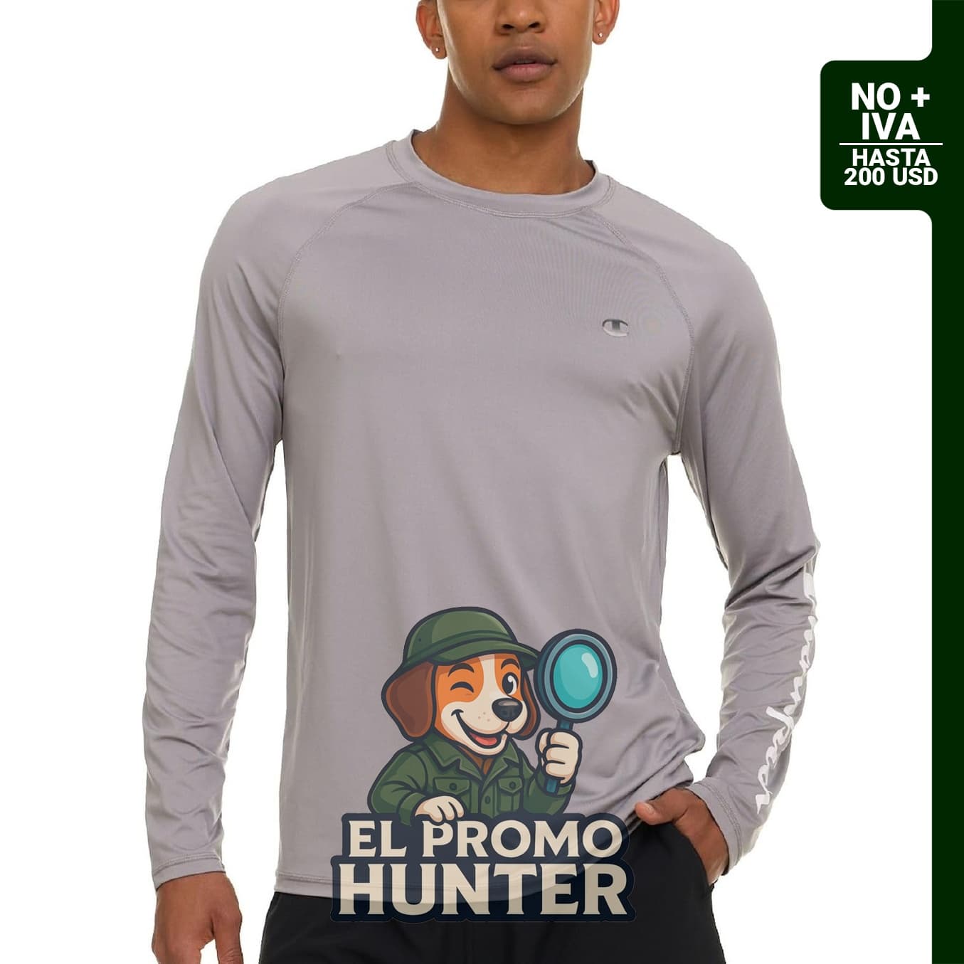 Champion Camiseta de natación de manga larga para hombre, UPF 50+, secado rápido.