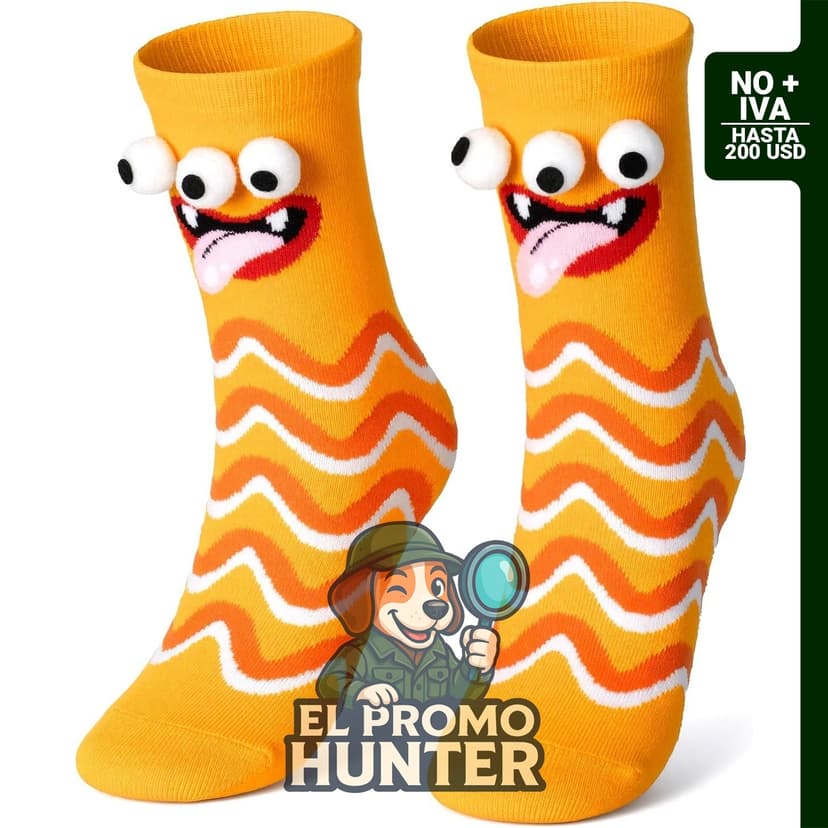 Calcetines Monstruo 3D para niños, adecuados para edades de 3 a 12 años.