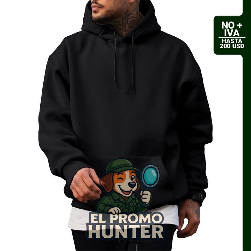 Sudadera con capucha de gran tamaño con forro polar para hombre.