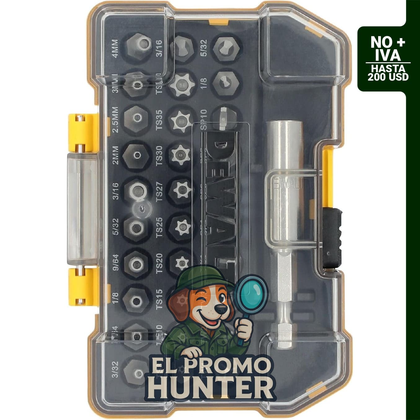 DEWALT Juego de Atornillado de Seguridad, 31 Piezas (DWAX200)