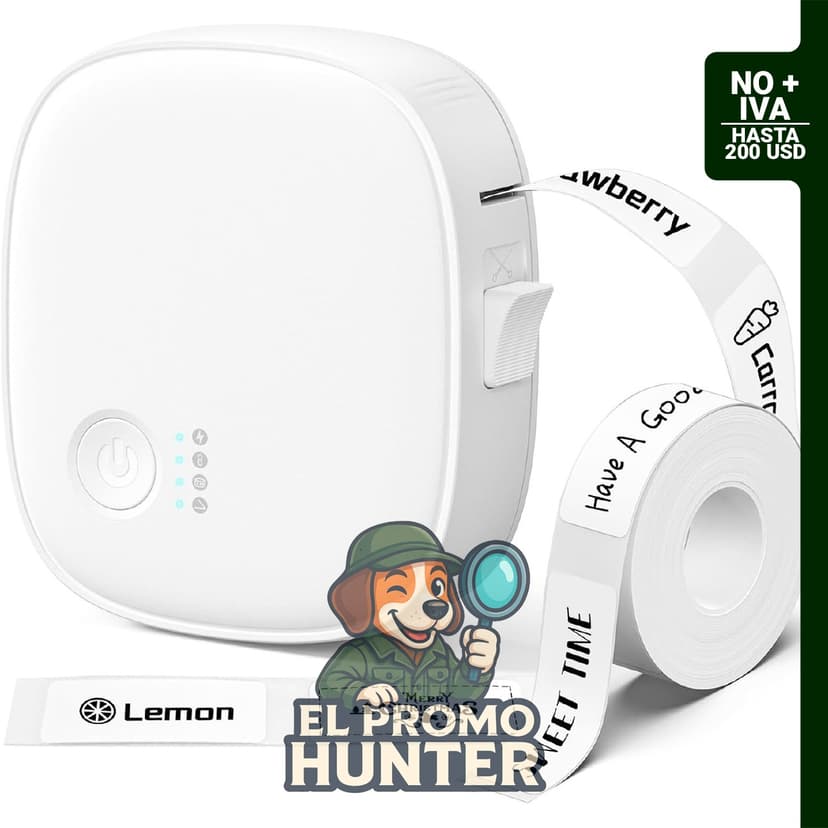 Mini máquina etiquetadora AH-P05, impresora de etiquetas portátil Bluetooth, térmica, impermeable y recargable.