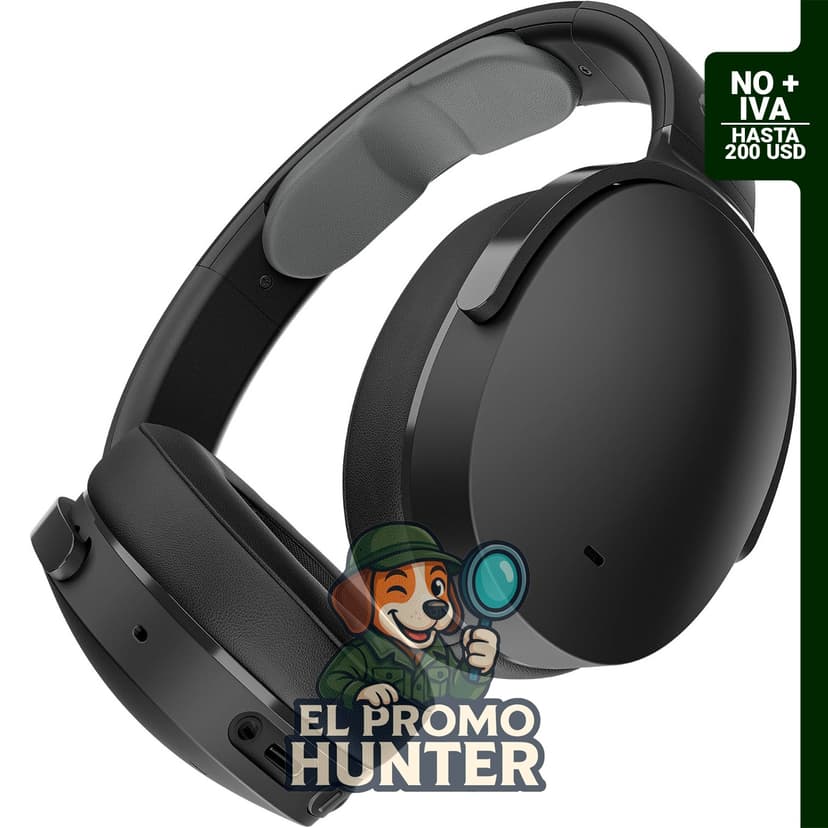 Skullcandy Hesh ANC, auriculares inalámbricos con cancelación de ruido en color negro.