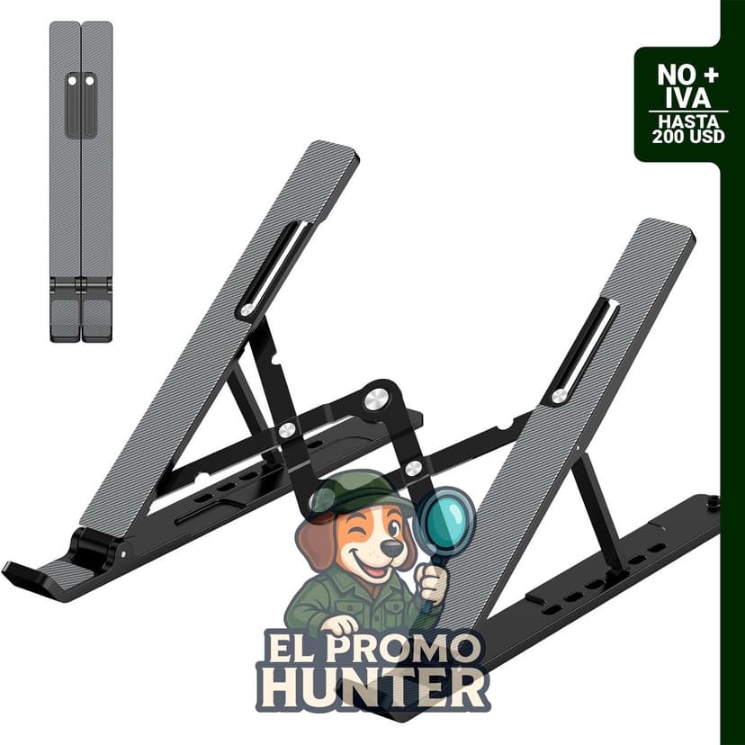 Soporte ajustable para laptop de Gogoonike, elevador portátil para escritorio.