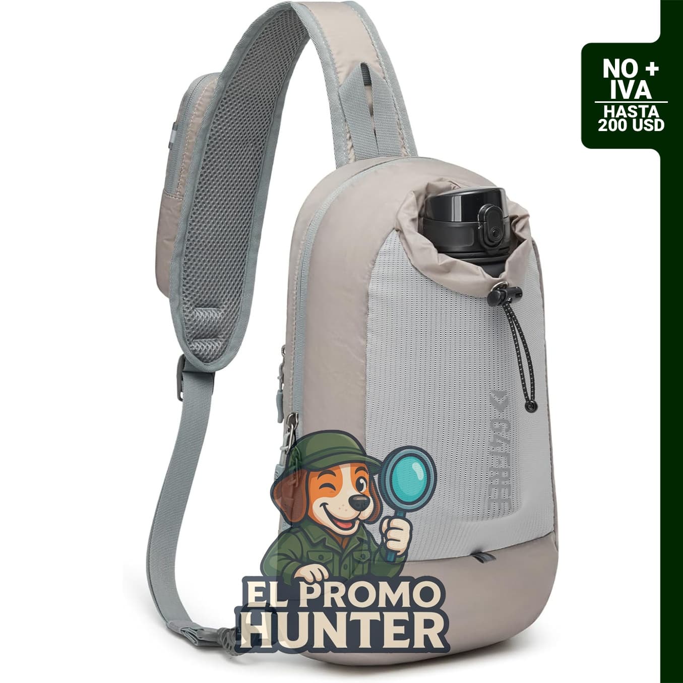 G4Free Bolsa Bandolera con bloqueo RFID, mochila cruzada ligera para viajes y deportes.