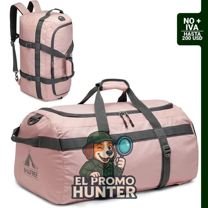 G4Free mochila de lona para gimnasio con compartimento para zapatos, resistente al agua.