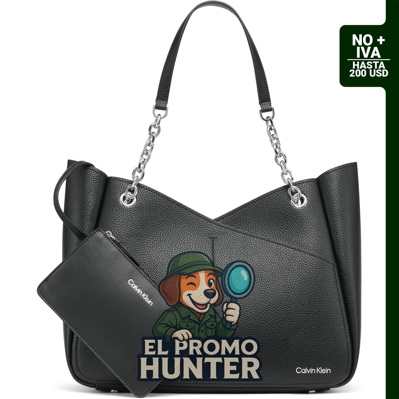 Calvin Klein Zoe Bolso Tote de Cadena para mujer, diseñado para uso diario.