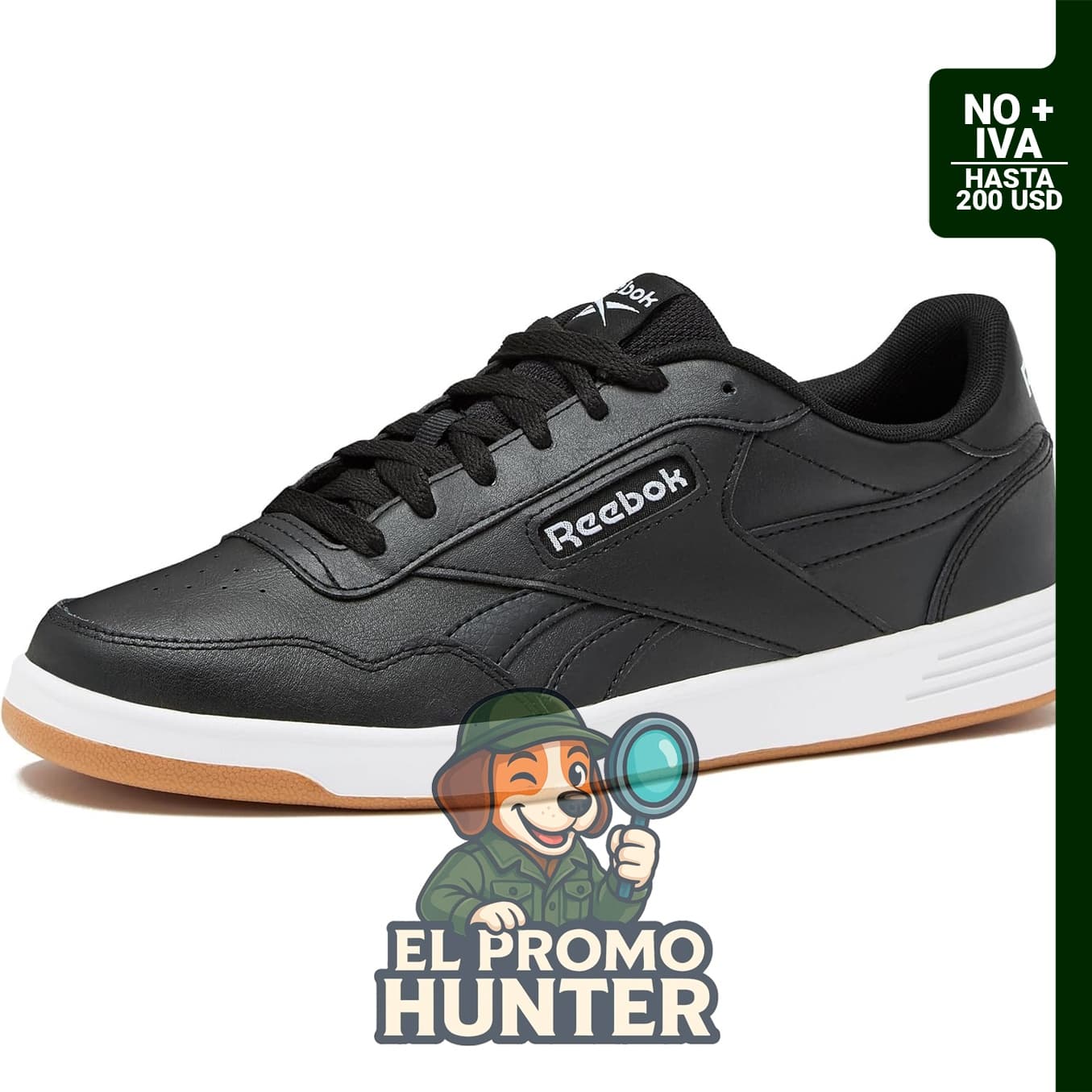Reebok Court Advance Sneakers para hombre, calzado casual de tenis, tallas 6 a 15.