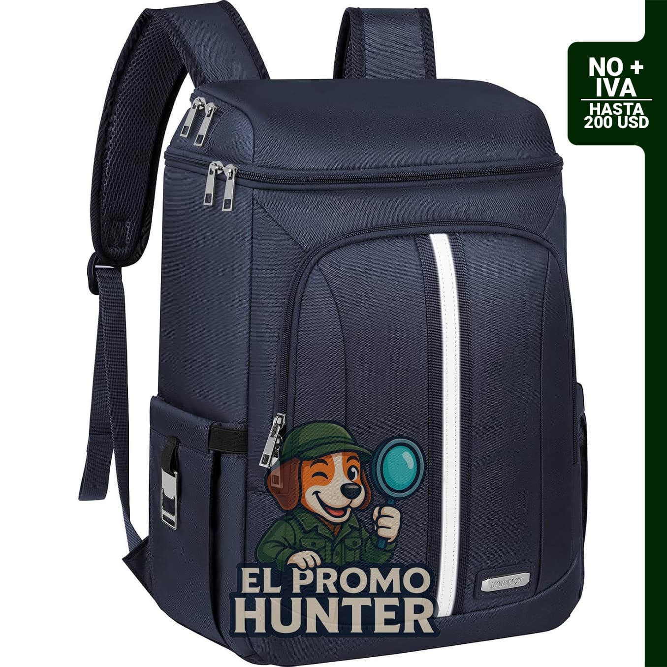 Mochila Térmica 30 L con 2 compartimentos aislados, a prueba de fugas y doble cubierta.