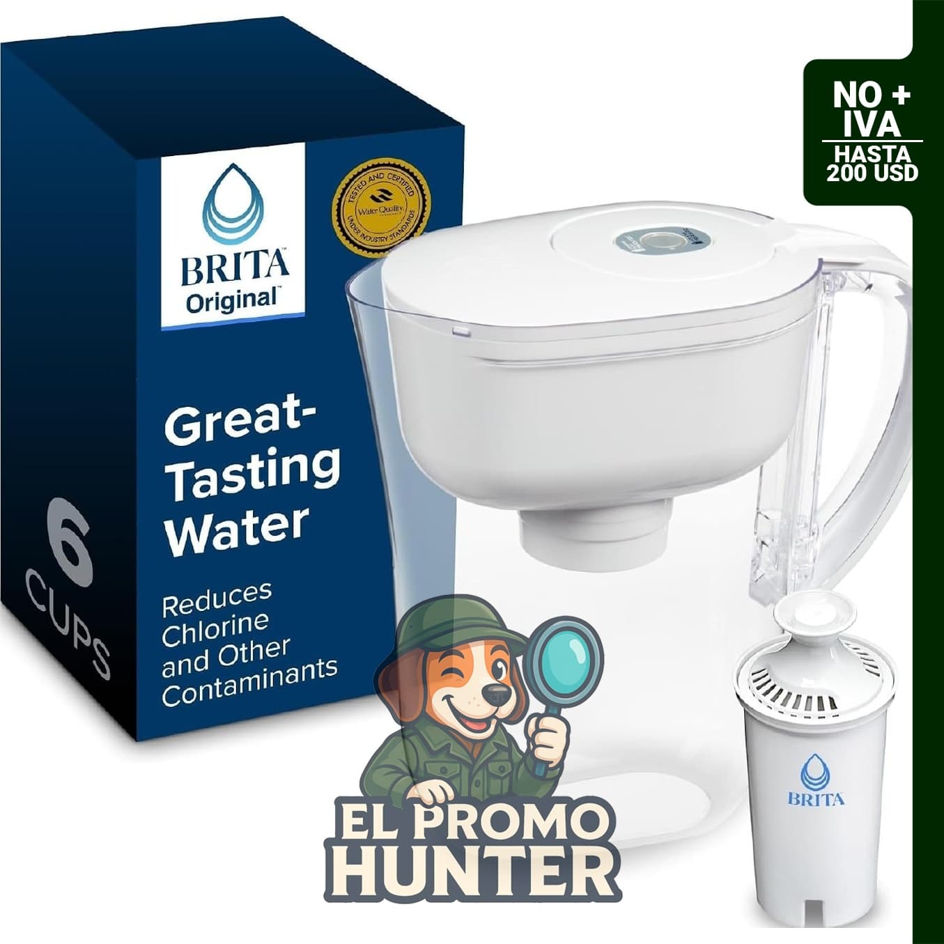 Brita Metro Jarra Filtrante 1,42 L con indicador SmartLight y 1 filtro