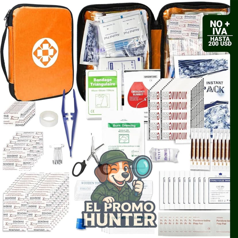 Suministros de Reabastecimiento de Kit de Primeros Auxilios Portátil de 300 Piezas
