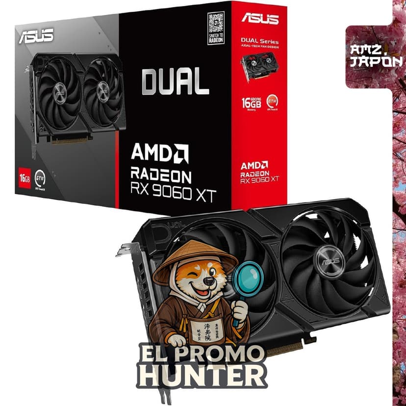 Asus Radeon RX 9060 XT Dual 16GB GDDR6 PCI-Express Graphics Card