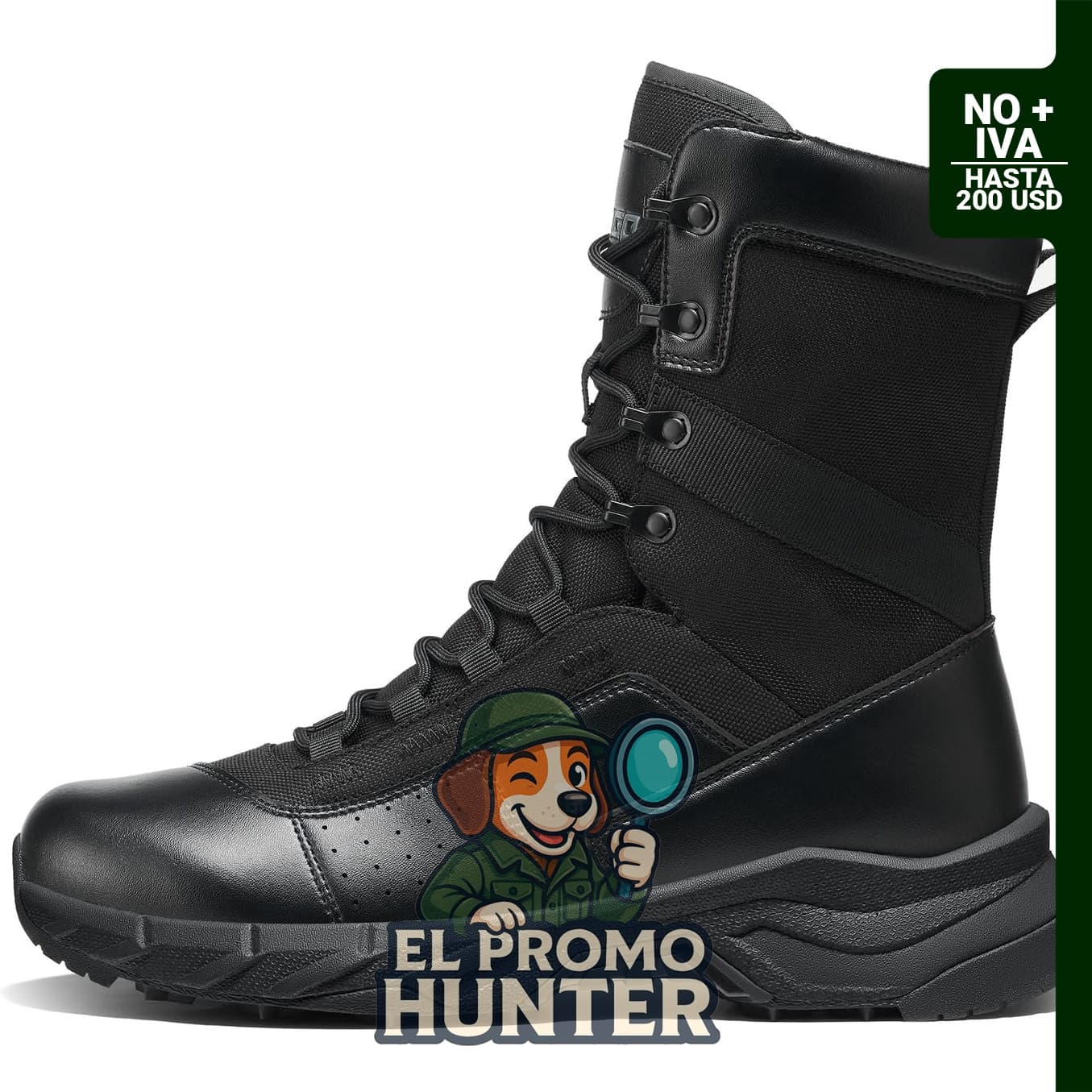 Botas de trabajo tácticas militares NINGO para hombre, 20.3 cm de altura, antideslizantes y resistentes al agua.