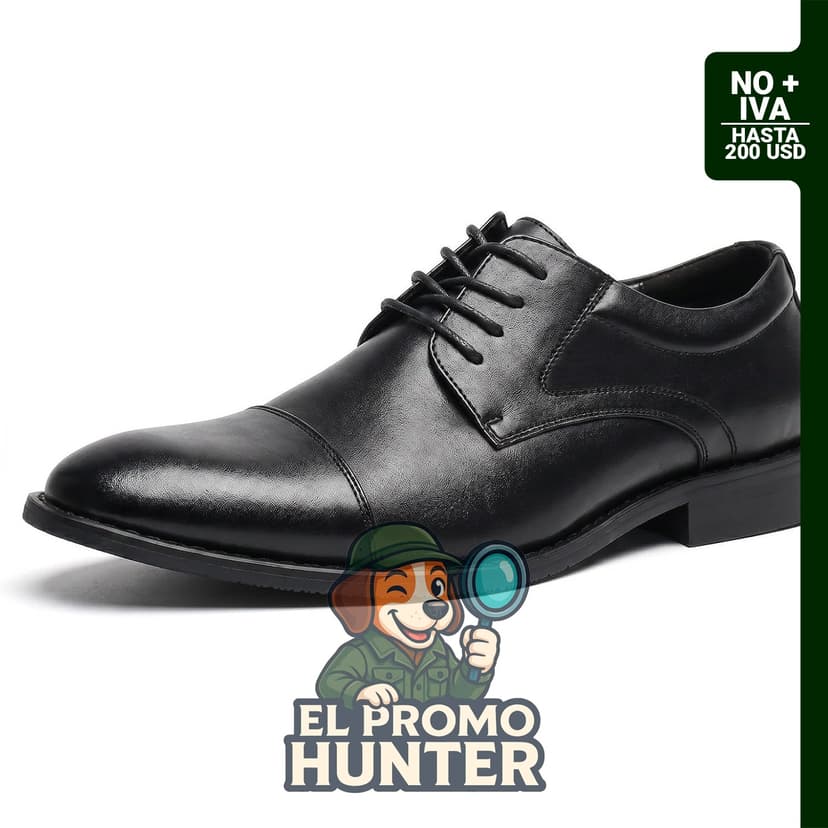 Zapatos Oxford para hombre, formales con cordones, adecuados para ocasiones de negocio.