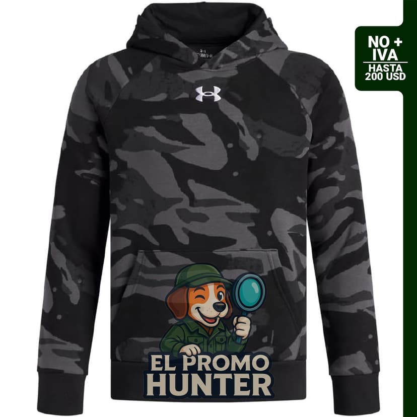 Under Armour Sudadera con Capucha de Polar Estampada Rival para Niños, fabricada en material polar.