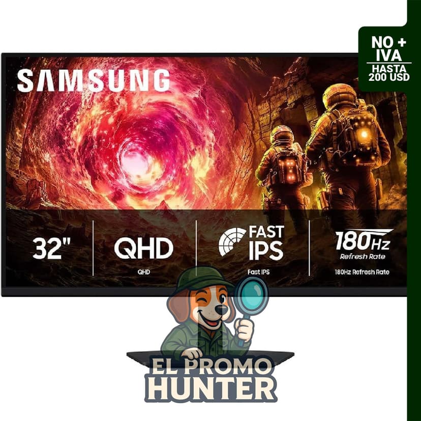 Monitor Samsung Odyssey G5 (G50F) QHD para juegos de 32" (81.3 cm)