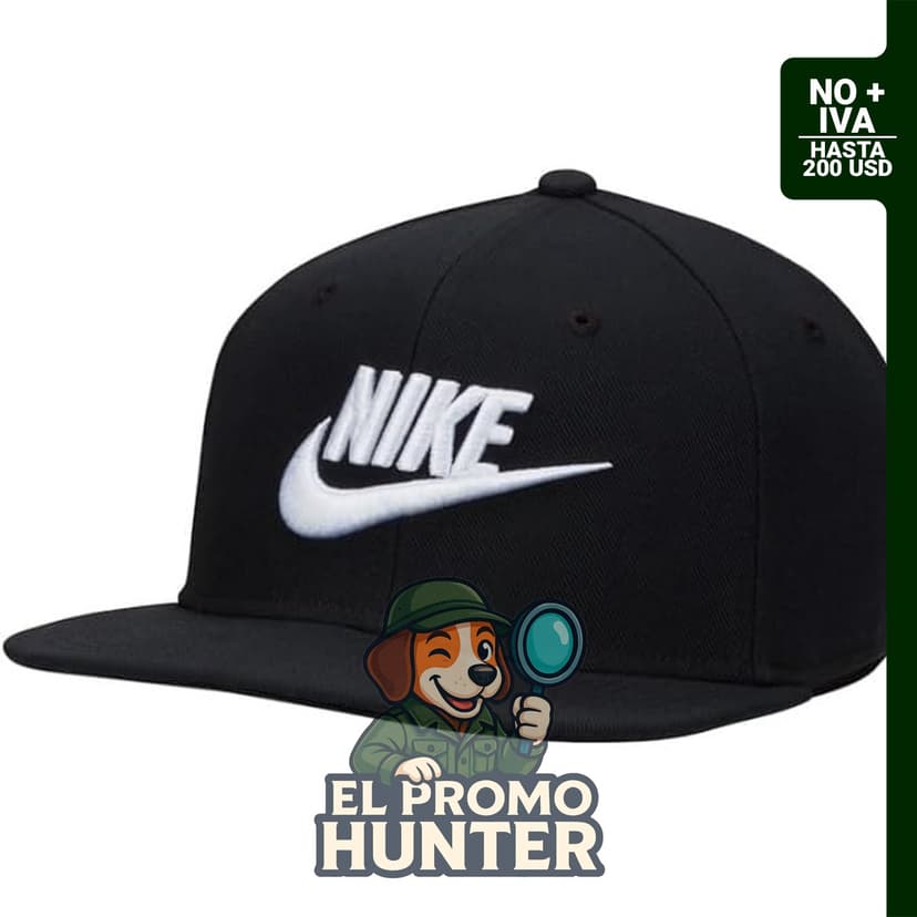 Gorra ajustable Nike Dri-FIT PRO Futura con visera plana.