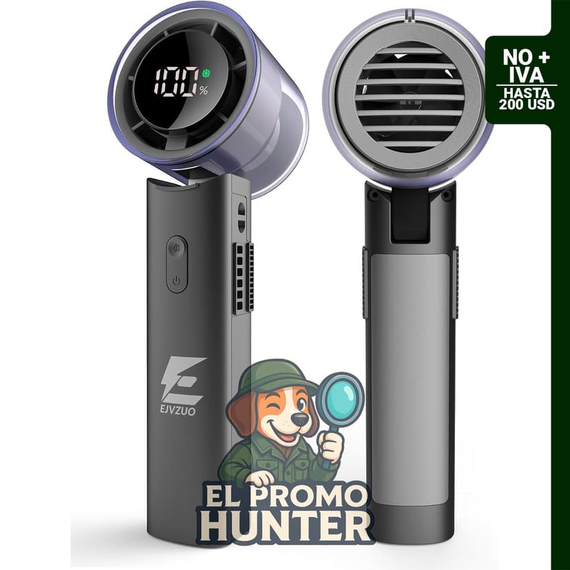 Ventilador portátil EJVZUO, con enfriamiento por semiconductor y duración de 12 horas.