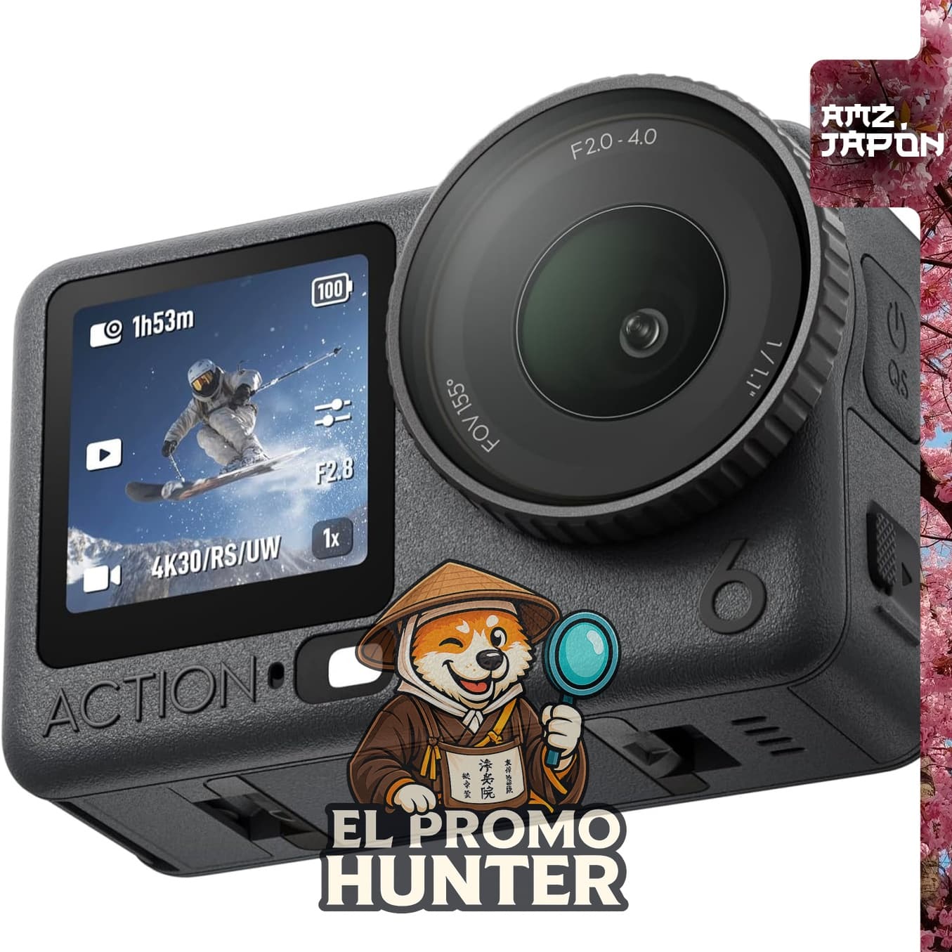 DJI Osmo Action 6 Essential Combo, cámara de acción 8K lista para usar.